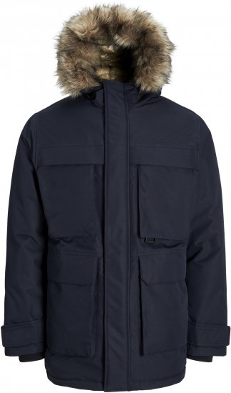 Jack & Jones STAR Parka Dark Navy - Bundy - Bundy Nadmerné Veľkosti 2XL-8XL
