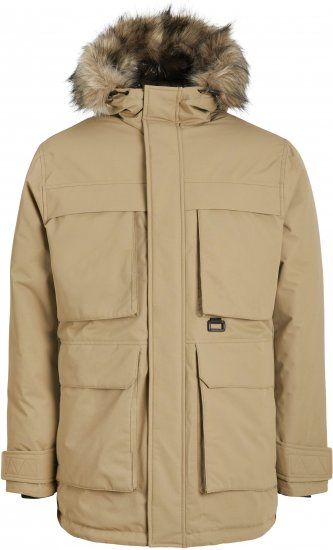 Jack & Jones STAR Parka Beige - Bundy - Bundy Nadmerné Veľkosti 2XL-8XL