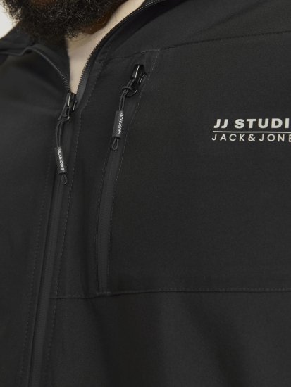 Jack & Jones JJTAYLOR Softshell Jacket Black - Bundy - Bundy Nadmerné Veľkosti 2XL-8XL