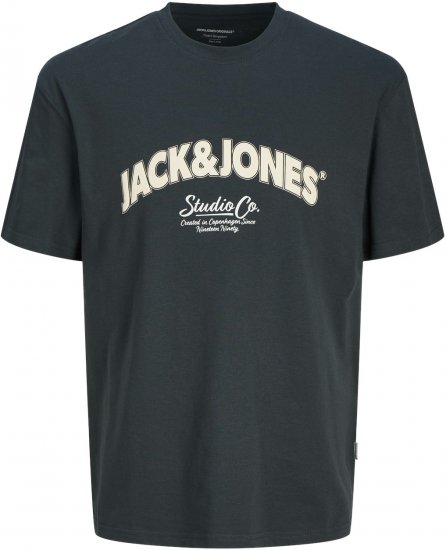 Jack & Jones JORBRONX T-Shirt Dark Green - Tričká - Nadrozmerné tričká - 2XL-14XL