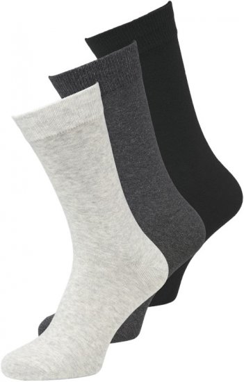 Jack & Jones RAFAEL Socks 3-Pack Grey - Spodná bielizeň - Spodné Prádlo 2XL-8XL
