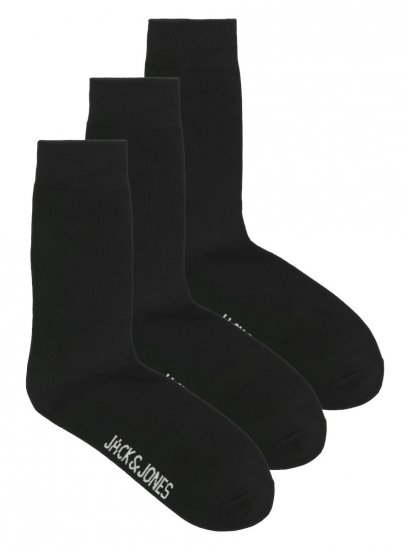 Jack & Jones RAFAEL Socks 3-Pack Black - Spodná bielizeň - Spodné Prádlo 2XL-8XL