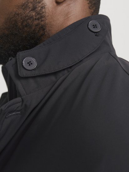 Jack & Jones REMY Windproof Water-resistant Softshell Jacket Black - Bundy - Bundy Nadmerné Veľkosti 2XL-8XL