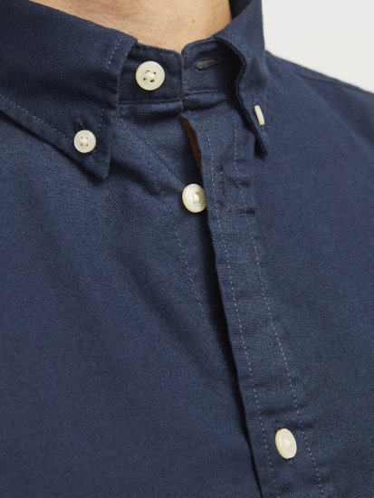 Jack & Jones Brook Oxford Long Sleeve Shirt Navy Blazer - Košele - Košele 2XL-10XL
