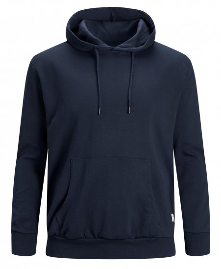 Jack & Jones Basic Sweat Hood Navy Blazer - Mikiny & mikiny bez kapucne - Mikiny & Mikiny s Kapucňou 2XL-12XL