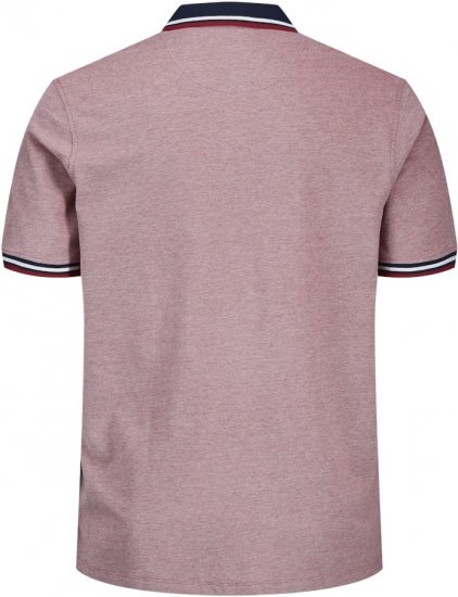 Jack & Jones PAULOS Short Sleeve Polo Rio Red/PS - Polokošele - Polokošele 2XL-8XL
