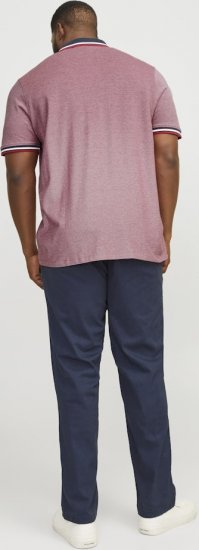 Jack & Jones PAULOS Short Sleeve Polo Rio Red/PS - Polokošele - Polokošele 2XL-8XL