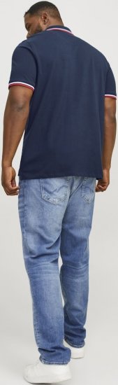 Jack & Jones PAULOS Short Sleeve Polo Navy Blazer - Polokošele - Polokošele 2XL-8XL