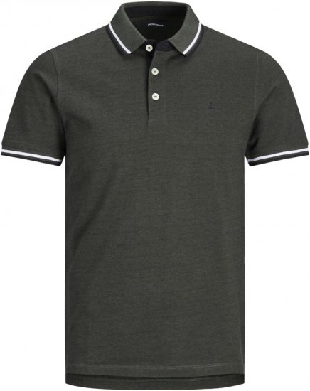 Jack & Jones PAULOS Short Sleeve Polo Green/PLAY 1 - Polokošele - Polokošele 2XL-8XL