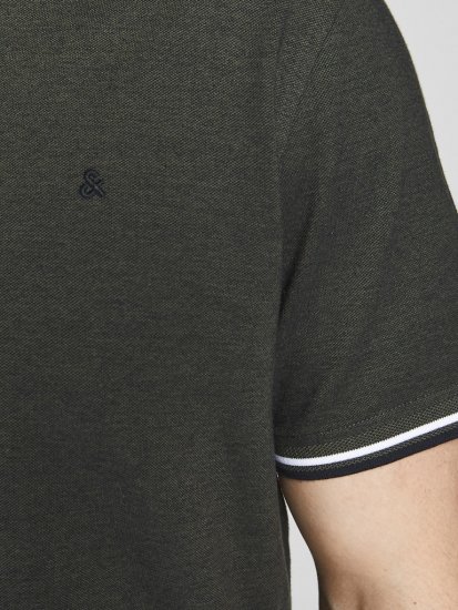Jack & Jones PAULOS Short Sleeve Polo Green/PLAY 1 - Polokošele - Polokošele 2XL-8XL