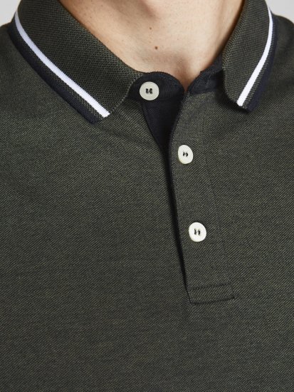 Jack & Jones PAULOS Short Sleeve Polo Green/PLAY 1 - Polokošele - Polokošele 2XL-8XL