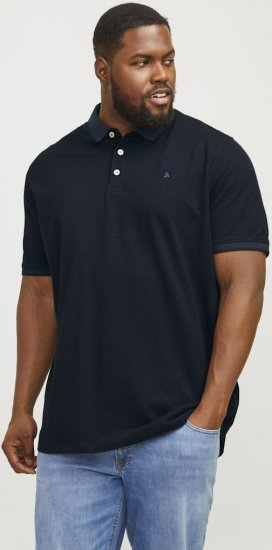 Jack & Jones PAULOS Short Sleeve Polo Dark Navy/PS - Polokošele - Polokošele 2XL-8XL