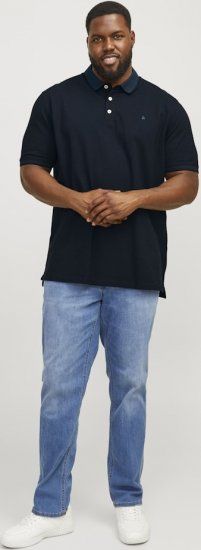 Jack & Jones PAULOS Short Sleeve Polo Dark Navy/PS - Polokošele - Polokošele 2XL-8XL