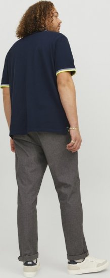 Jack & Jones PAULOS Short Sleeve Polo Dark Navy/NEON - Polokošele - Polokošele 2XL-8XL