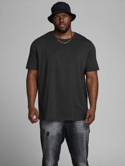 Jack & Jones Organic Basic T-shirt Black - Tričká - Nadrozmerné tričká - 2XL-14XL