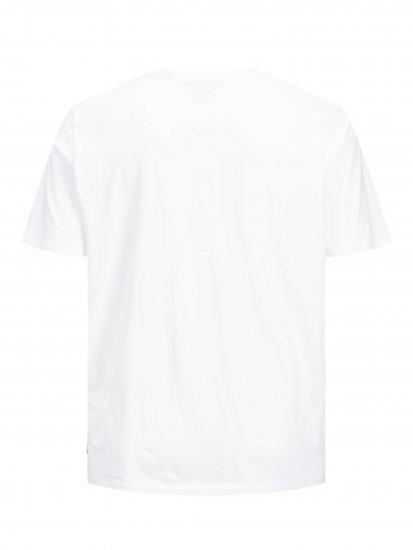 Jack & Jones Organic Basic T-shirt White - Tričká - Nadrozmerné tričká - 2XL-14XL