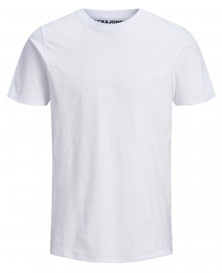 Jack & Jones Organic Basic T-shirt White - Tričká - Nadrozmerné tričká - 2XL-14XL
