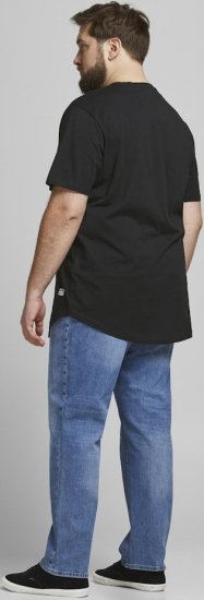 Jack & Jones NOA Crew Neck T-Shirt Black - Tričká - Nadrozmerné tričká - 2XL-14XL