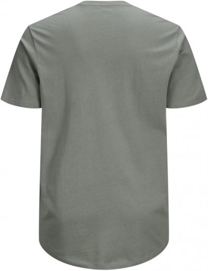 Jack & Jones NOA Crew Neck T-Shirt Grey - Tričká - Nadrozmerné tričká - 2XL-14XL
