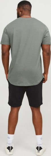 Jack & Jones NOA Crew Neck T-Shirt Grey - Tričká - Nadrozmerné tričká - 2XL-14XL