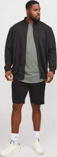 Jack & Jones NOA Crew Neck T-Shirt Grey - Tričká - Nadrozmerné tričká - 2XL-14XL