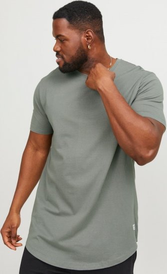 Jack & Jones NOA Crew Neck T-Shirt Grey - Tričká - Nadrozmerné tričká - 2XL-14XL