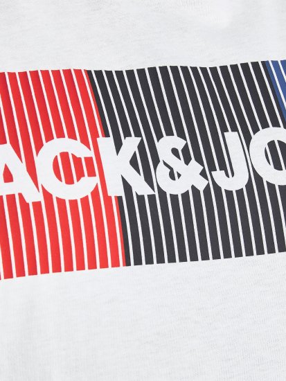 Jack & Jones JJECORP Logo Play T-Shirt White - Tričká - Nadrozmerné tričká - 2XL-14XL