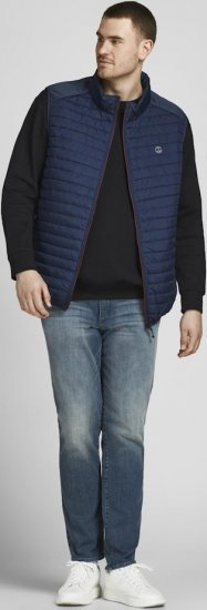 Jack & Jones Basic Sweatshirt Black - Mikiny & mikiny bez kapucne - Mikiny & Mikiny s Kapucňou 2XL-12XL