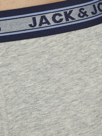 Jack & Jones OLIVER Trunks 5-Pack Dark Grey Melange - Spodná bielizeň - Spodné Prádlo 2XL-8XL