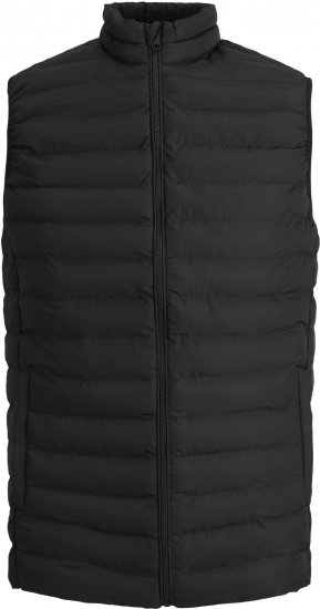 Jack & Jones JJERECYCLE BODYWARMER Black - Bundy - Bundy Nadmerné Veľkosti 2XL-8XL