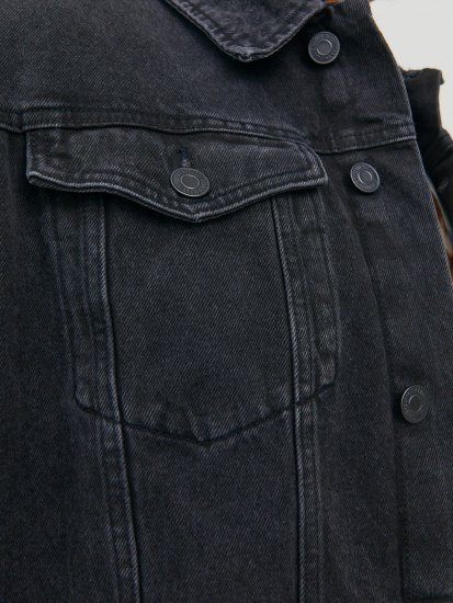 Jack & Jones JJIJEAN Denim Jacket Black Denim - Bundy - Bundy Nadmerné Veľkosti 2XL-8XL