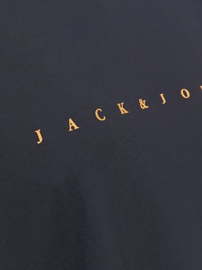 Jack & Jones STAR T-Shirt Dark Navy - Tričká - Nadrozmerné tričká - 2XL-14XL