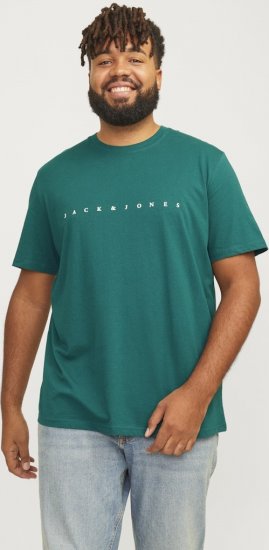 Jack & Jones STAR T-Shirt Deep Teal - Tričká - Nadrozmerné tričká - 2XL-14XL