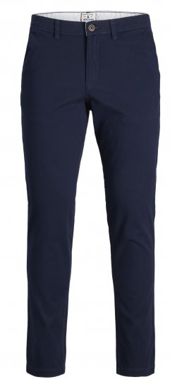 Jack & Jones JPSTMARCO JJDAVE Chinos Navy Blazer - Džínsy & nohavice - Džínsy a Nohavice - W40-W70