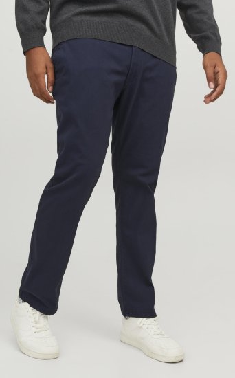 Jack & Jones JPSTMARCO JJDAVE Chinos Navy Blazer - Džínsy & nohavice - Džínsy a Nohavice - W40-W70