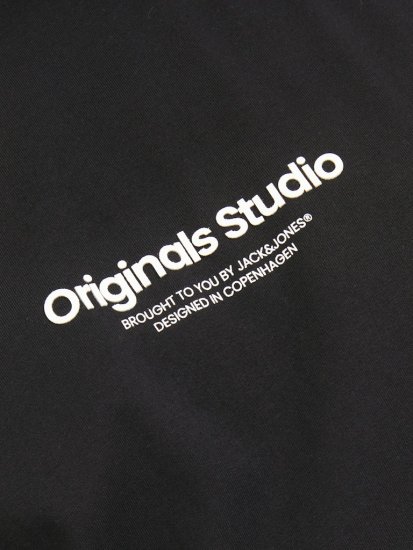 Jack & Jones ESTERBRO T-Shirt Black - Tričká - Nadrozmerné tričká - 2XL-14XL