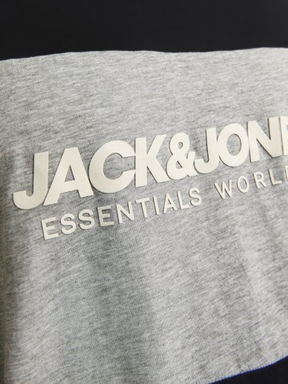 Jack & Jones LEGACY BLOCKING T-Shirt Black - Tričká - Nadrozmerné tričká - 2XL-14XL