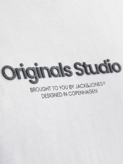 Jack & Jones ESTERBRO T-Shirt Bright White - Tričká - Nadrozmerné tričká - 2XL-14XL
