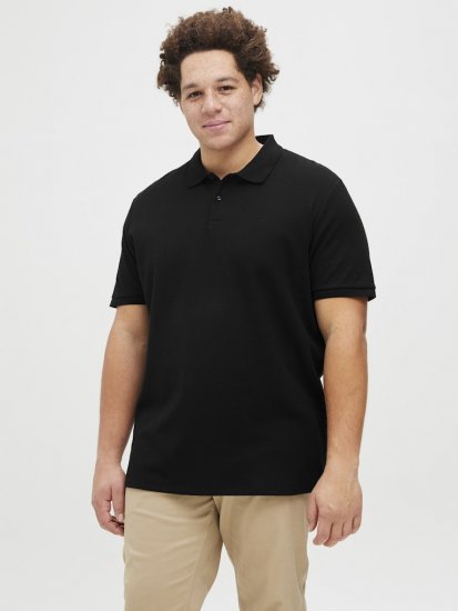 Jack & Jones AUSTIN CLASSIC Polo Black - Polokošele - Polokošele 2XL-8XL