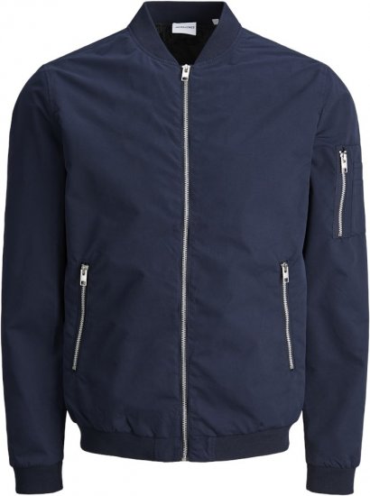 Jack & Jones RUSH Bomber Jacket Navy Blazer - Bundy - Bundy Nadmerné Veľkosti 2XL-8XL