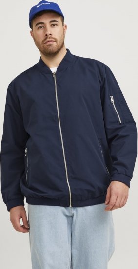 Jack & Jones RUSH Bomber Jacket Navy Blazer - Bundy - Bundy Nadmerné Veľkosti 2XL-8XL