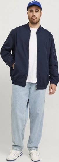 Jack & Jones RUSH Bomber Jacket Navy Blazer - Bundy - Bundy Nadmerné Veľkosti 2XL-8XL