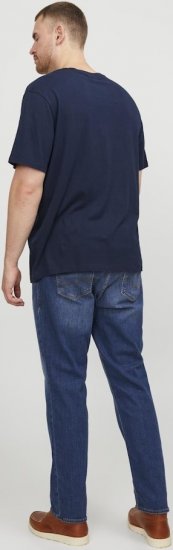 Jack & Jones CORP Logo T-Shirt Navy Blazer - Tričká - Nadrozmerné tričká - 2XL-14XL