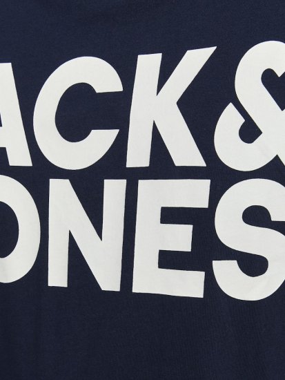 Jack & Jones CORP Logo T-Shirt Navy Blazer - Tričká - Nadrozmerné tričká - 2XL-14XL