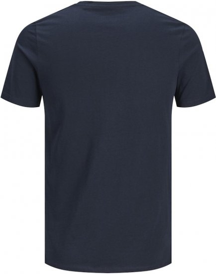 Jack & Jones CORP Logo T-Shirt Navy Blazer - Tričká - Nadrozmerné tričká - 2XL-14XL