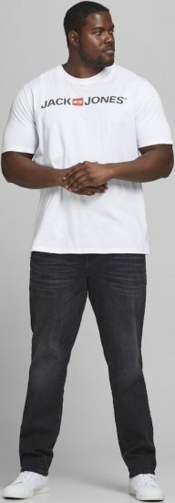 Jack & Jones JJECORP LOGO T-Shirt White - Tričká - Nadrozmerné tričká - 2XL-14XL
