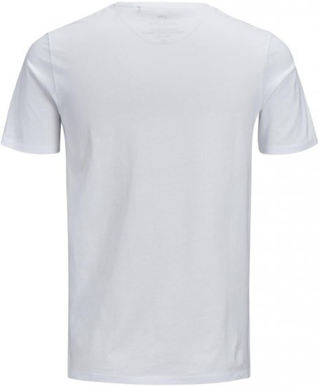 Jack & Jones JJECORP LOGO T-Shirt White - Tričká - Nadrozmerné tričká - 2XL-14XL