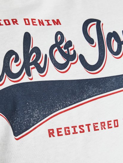 Jack & Jones JJELOGO TEE White - Tričká - Nadrozmerné tričká - 2XL-14XL