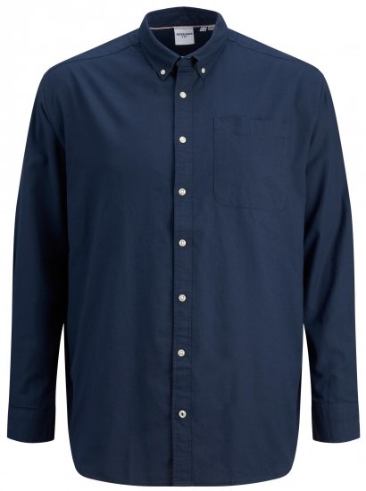 Jack & Jones OXFORD LS Shirt Navy Blazer - Košele - Košele 2XL-10XL