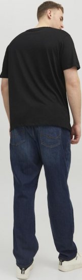 Jack & Jones CORP Logo T-Shirt Black/PLAY 4 - Tričká - Nadrozmerné tričká - 2XL-14XL